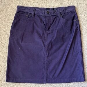 Gap purple corduroy skirt